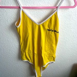 Babygirl yellow body suit